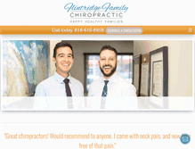 Tablet Screenshot of flintridgefamilychiropractic.com